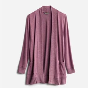 Heather Brushed Knit Two Pocket Cardigan size XXL